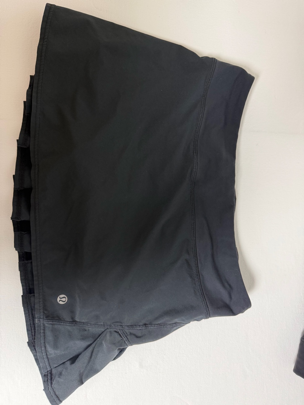 lululemon athletica Black Athletic Skirt with Pleated Back